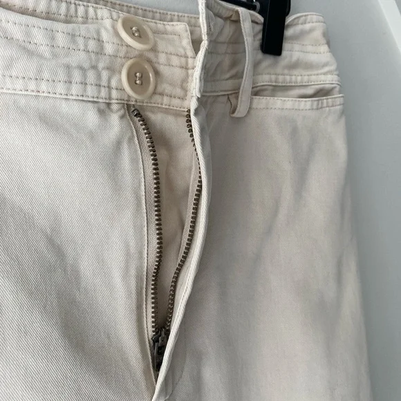 Apiece Apart Merida High Waist Wide Leg Crop Pants Khaki Cotton Size 6 | Minimal - Picture 8 of 15